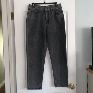 SHEIN Black High Waist Mom Jeans